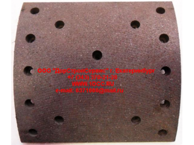 Накладка тормозная задняя (15 отв.) DF белый DONG FENG (ДОНГ ФЕНГ) 3502ZS10-105 для самосвала фото 1 Нижнекамск